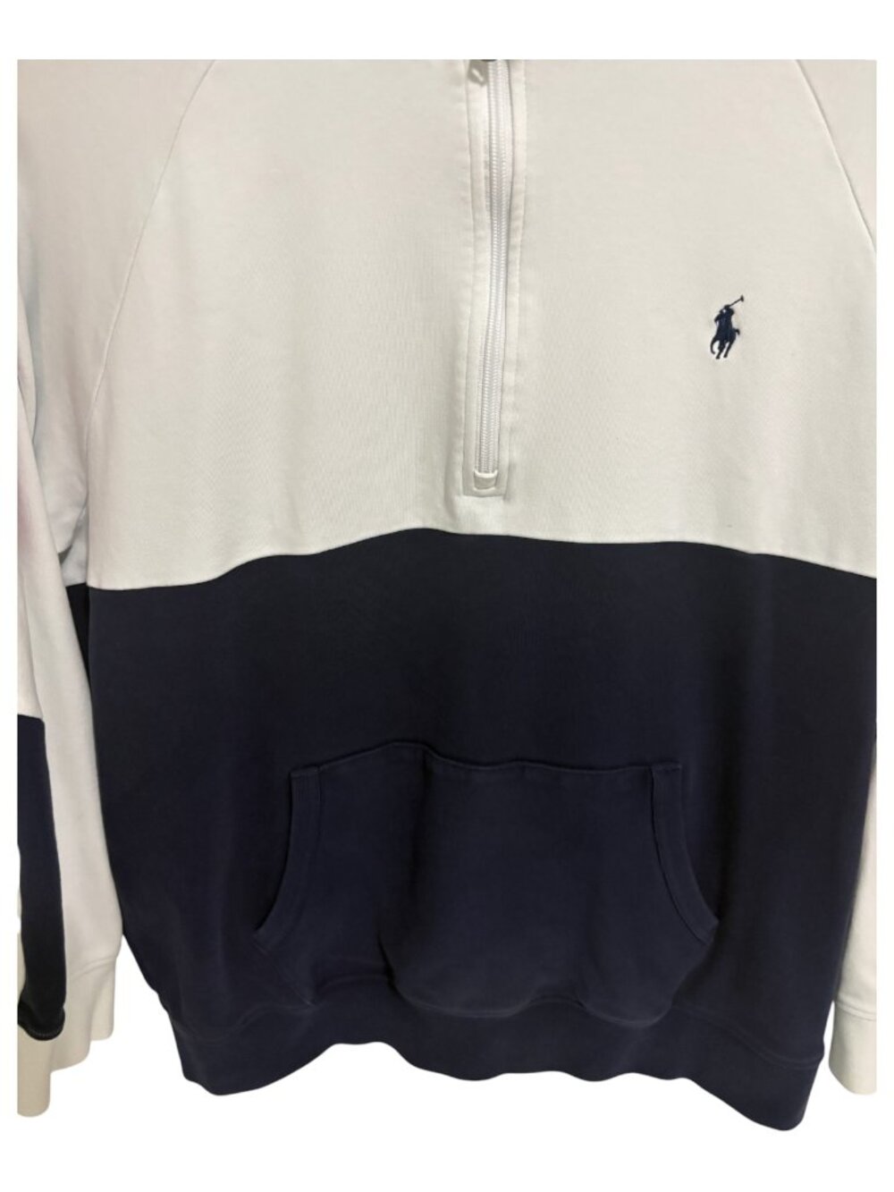 Polo Ralph Lauren Sweater Sweatshirt Mens XL/TG Red White Blue 1/2 Zip Pullover - Picture 4 of 6